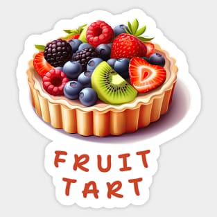 Fruit Tart | Italian cuisine | Dessert Sticker